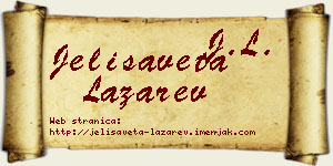 Jelisaveta Lazarev vizit kartica